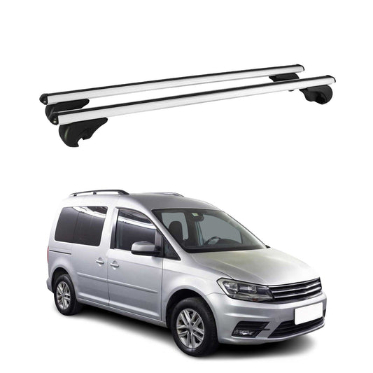 2015-2020 VW Caddy Roof Rack Cross Bars Silver