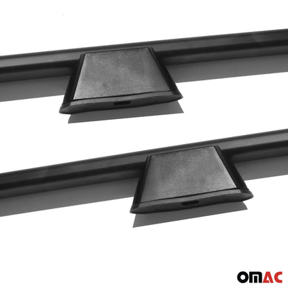 OMAC Roof Racks Side Rails for Chevrolet City Express 2015-2018 Aluminium Black 2Pcs 5035930B