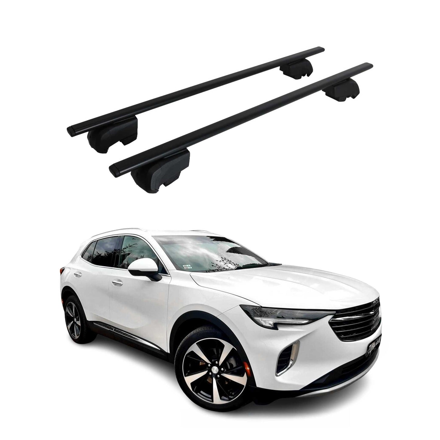 2021-2024 Buick Envision Roof Rack Cross Bars Black