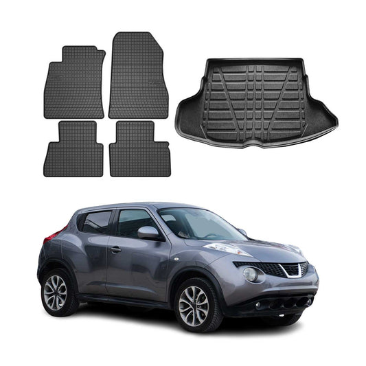2011-2014 Nissan Juke Floor Mats & Cargo Liner Full Set All Weather Black