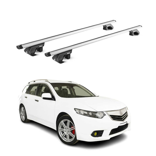 2011-2014 Acura TSX Roof Rack Cross Bars Silver Carrier 2 Pcs