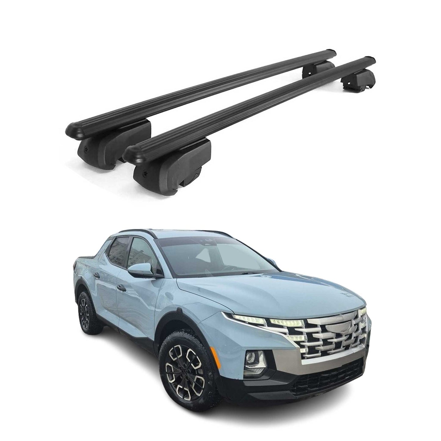 2022-2026 Hyundai Santa Cruz Roof Rack Cross Bars Black