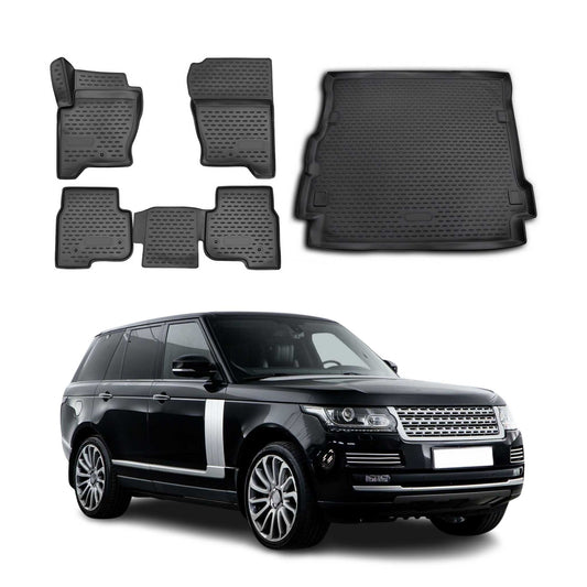 2010-2016 Land Rover LR4 Floor Mats & Cargo Liner Full Set All Weather Black