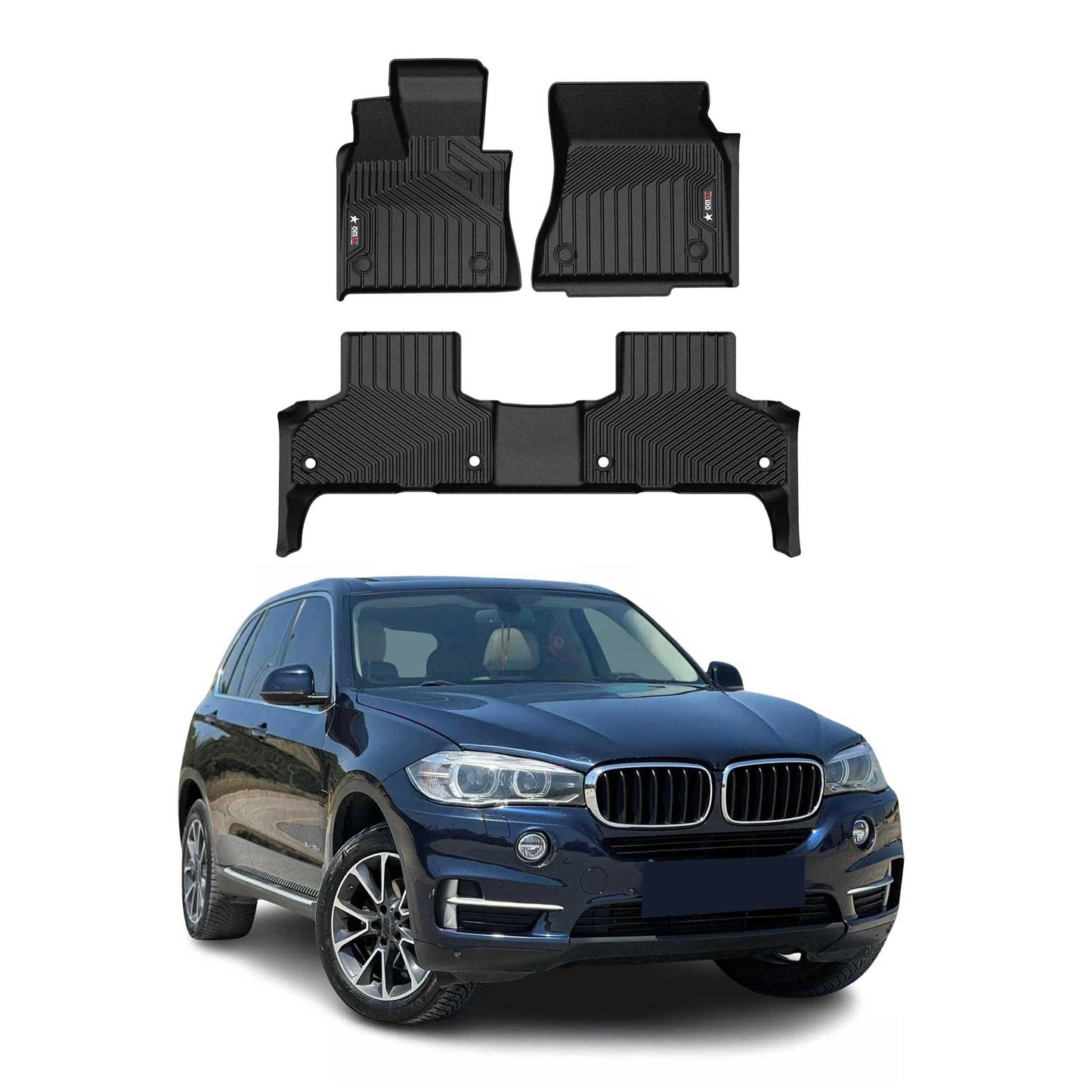 2014-2018 BMW X5 F15 F85 Premium Floor Mats Liners First and Second Row Set