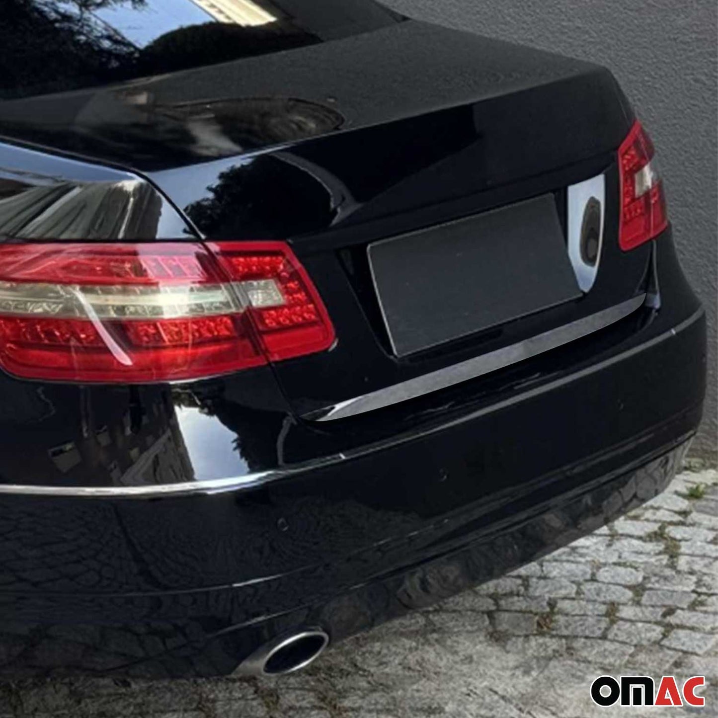 2010-2016 Mercedes E Class W212 Sedan Rear Trunk Molding Trim Stainless Steel