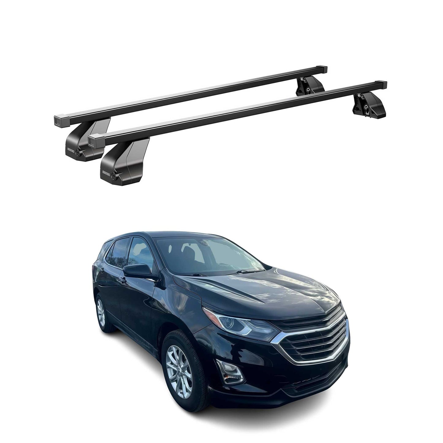 2018-2024 Chevrolet Equinox Roof Rack Cross Bars Black