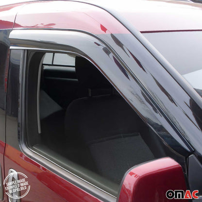 2010-2013 Ford Transit Connect Window Visor Vent Rain Deflector 2Pcs Smoke