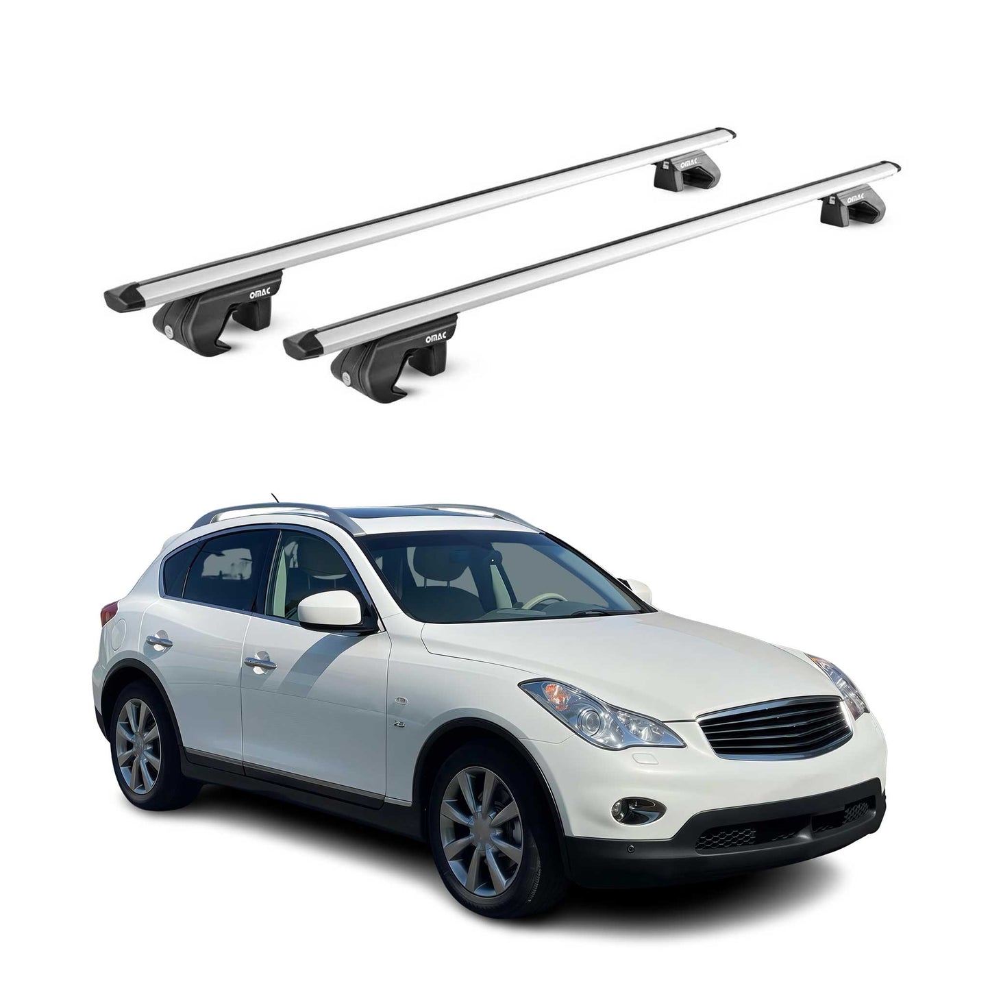 2014-2017 Infiniti QX50 Roof Rack Cross Bars Luggage Carrier 2 Pcs