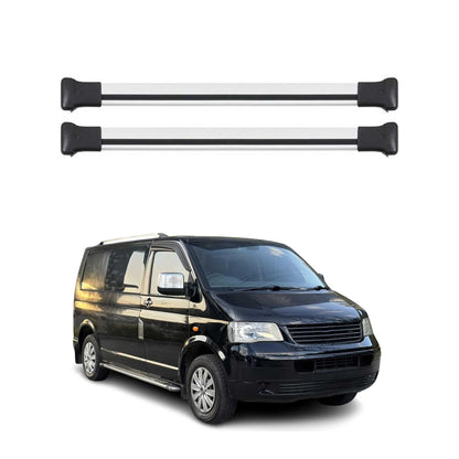2010-2015 VW T5 Transporter Roof Rack Cross Bars 3Pcs Silver