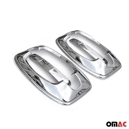 OMAC Car Door Handle Cover Protector for RAM ProMaster 2014-2024 Silver Chrome 8 Pcs '2523041