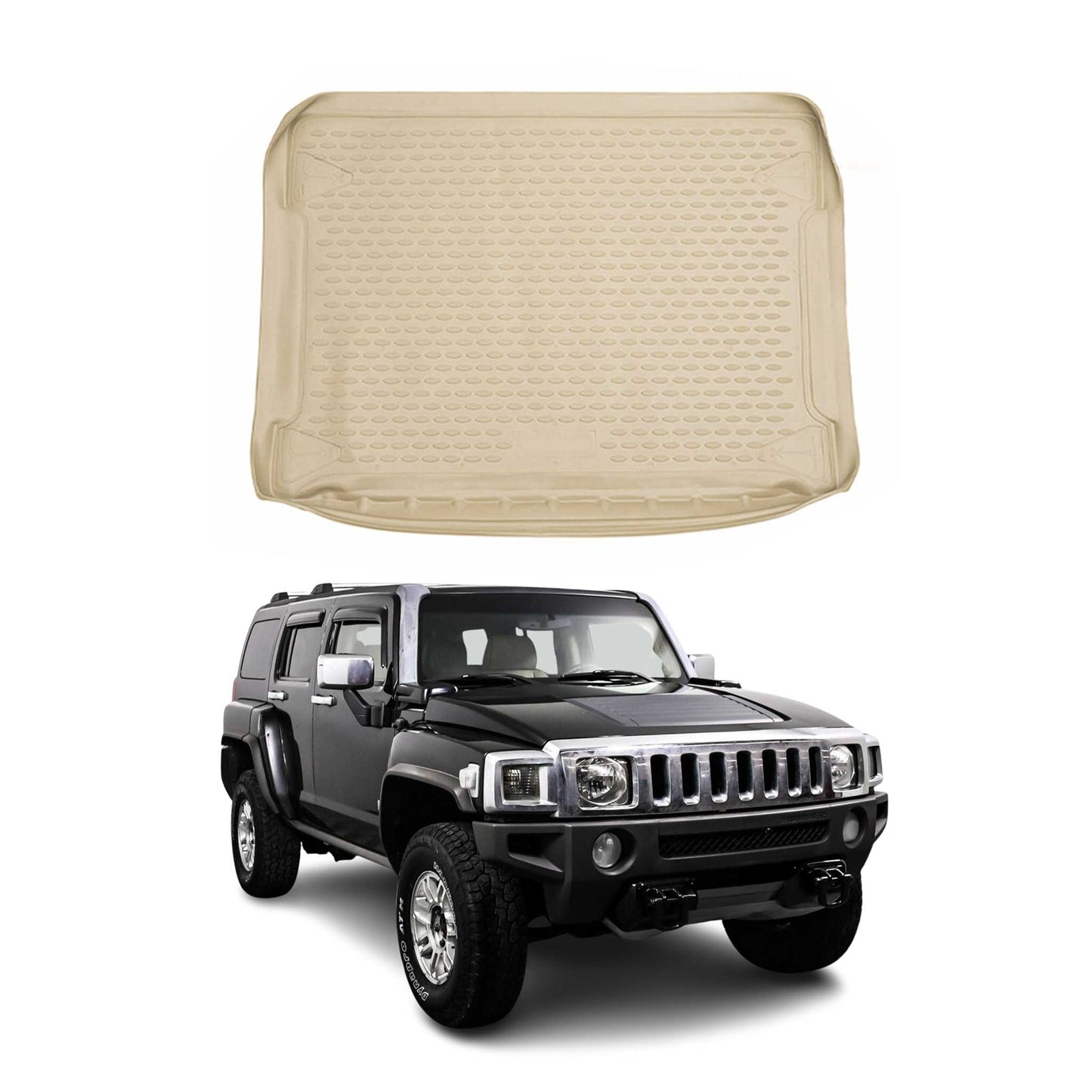 2006-2010 Hummer H3 Cargo Liner Trunk Mat All Weather Beige