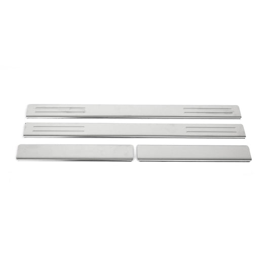 OMAC S.Steel Chrome Door Sill Cover Scuff Plate 4 Pcs For Dacia Duster SUV 2010-2017 2021091N