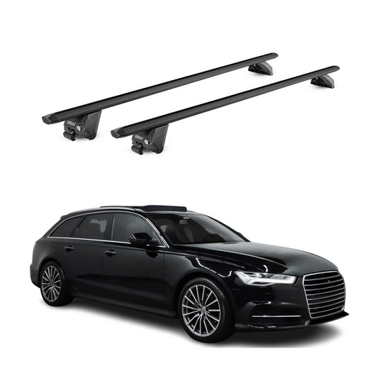 2012-2024 Audi A6 Avant Roof Rack Cross Bars Black