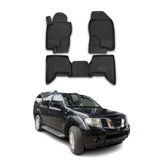 2010-2012 Nissan Pathfinder Floor Mats Liners Full Set All Weather Black
