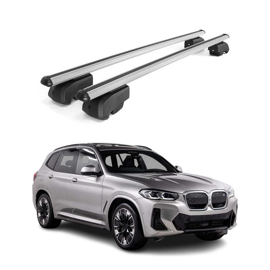 2021-2025 BMW iX3 G08 Roof Rack Cross Bars Silver