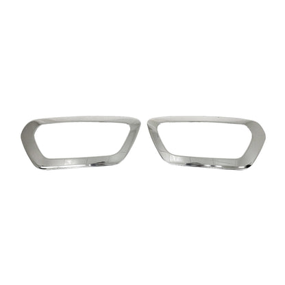 OMAC Fog Light Lamp Bezel Cover for Ford Transit 2021-2024 Steel Silver 2 Pcs 2626103F