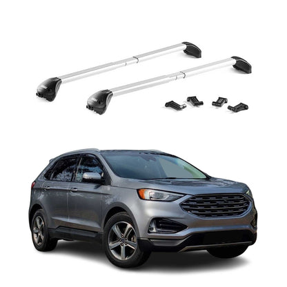 2015-2024 Ford Edge Roof Rack Cross Bars Silver