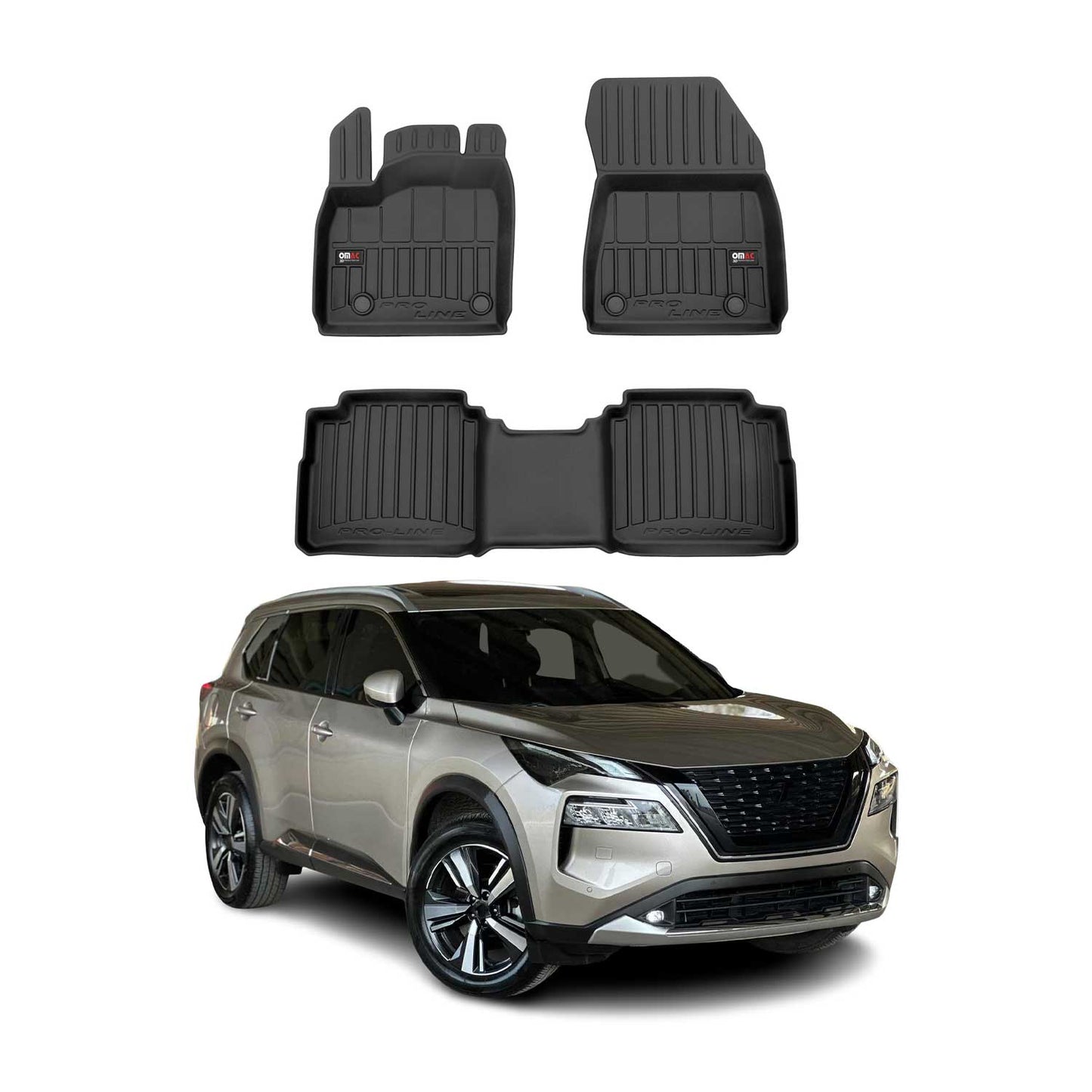 2021-2026 Nissan Rogue Premium Floor Mats Liners Full Set All Weather Heavy Duty