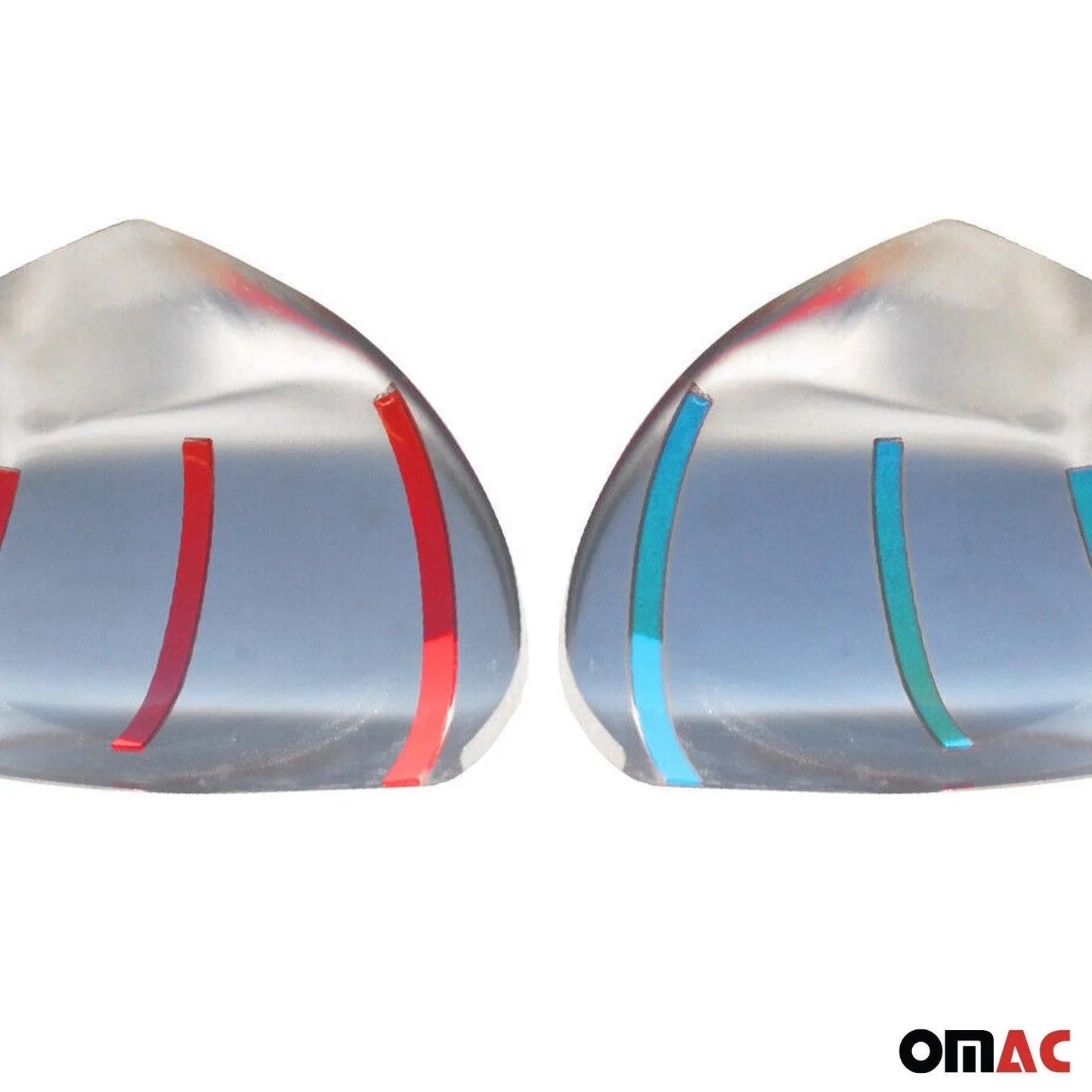 2003-2009 Toyota Land Cruiser Prado Side Mirror Cover Caps Stainless Steel Silver 2Pcs