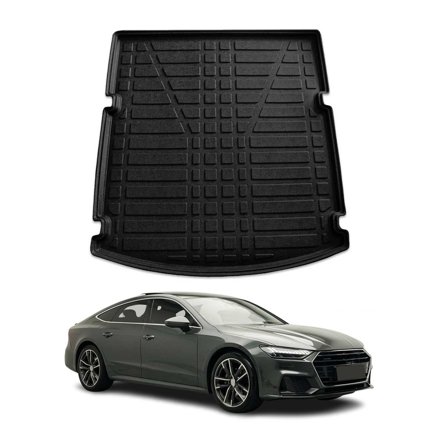2019-2024 Audi A7 S7 RS7 Sportback (C8 TYP 4K8) Cargo Liner Trunk Mat All Weather Black