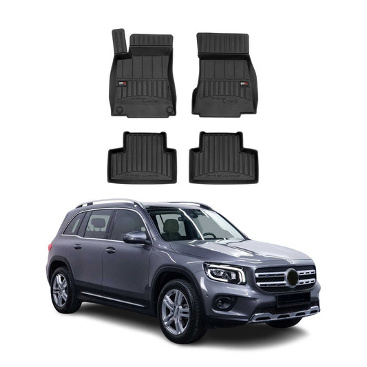 2020-2025 Mercedes GLB Class X257 Premium Floor Mats Liners Full Set All Weather Heavy Duty Black