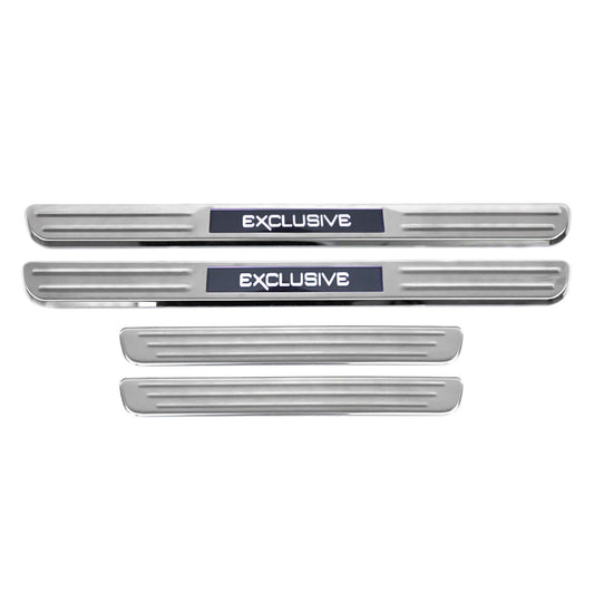 OMAC Door Sill Scuff Plate Illuminated for VW Golf Tiguan Passat Exclusive Steel 4x U016545