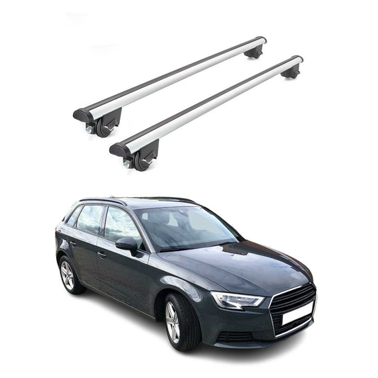 2015-2020 Audi A3 Sportback Roof Rack Cross Bars Silver
