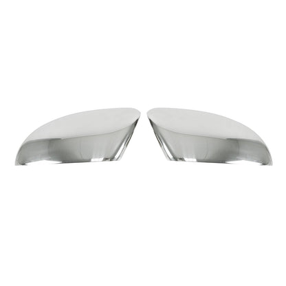 OMAC Side Mirror Cover Caps Fits VW Passat B7 2012-2014 Steel Silver 2 Pcs 7538111