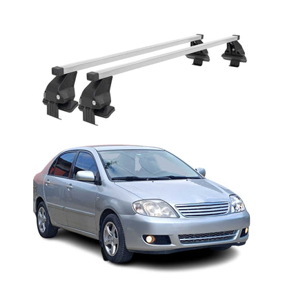 2003-2013 Toyota Corolla Sedan Roof Rack Cross Bars Silver