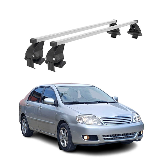 2003-2013 Toyota Corolla Sedan Roof Rack Cross Bars Silver