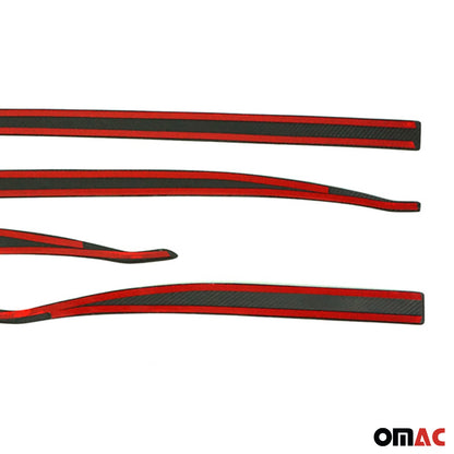 2015-2024 Jeep Renegade Side Door Molding Trim Skirt Garnish Carbon Fiber 4x