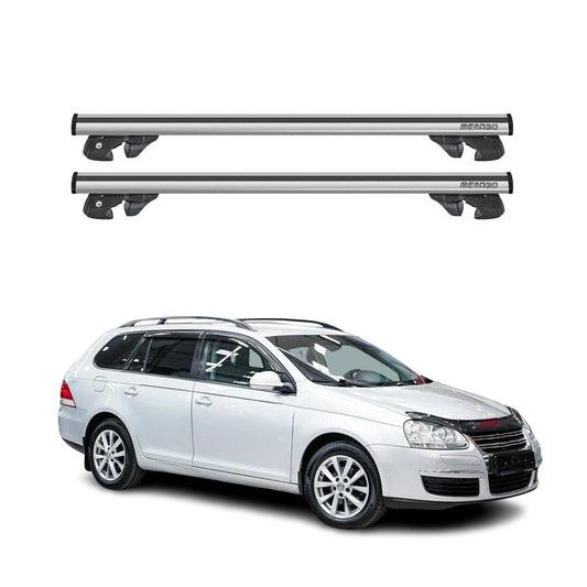 2010-2014 VW Golf Mk6 Wagon Roof Rack Cross Bars Silver
