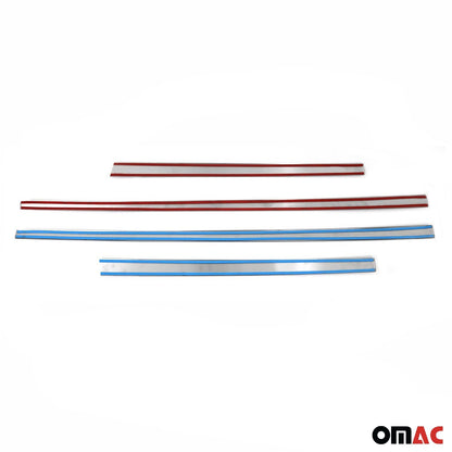 2017-2022 Kia Sportage Side Door Molding Trim Skirt Garnish Stainless Steel Silver 4Pcs