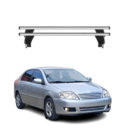 2003-2013 Toyota Corolla Sedan Roof Rack Cross Bars Silver
