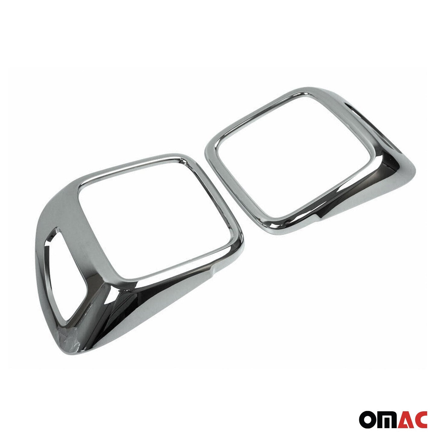 OMAC Trunk Tail Light Trim Frame for Jeep Renegade 2015-2018 Chrome Silver 2 Pcs 1708101