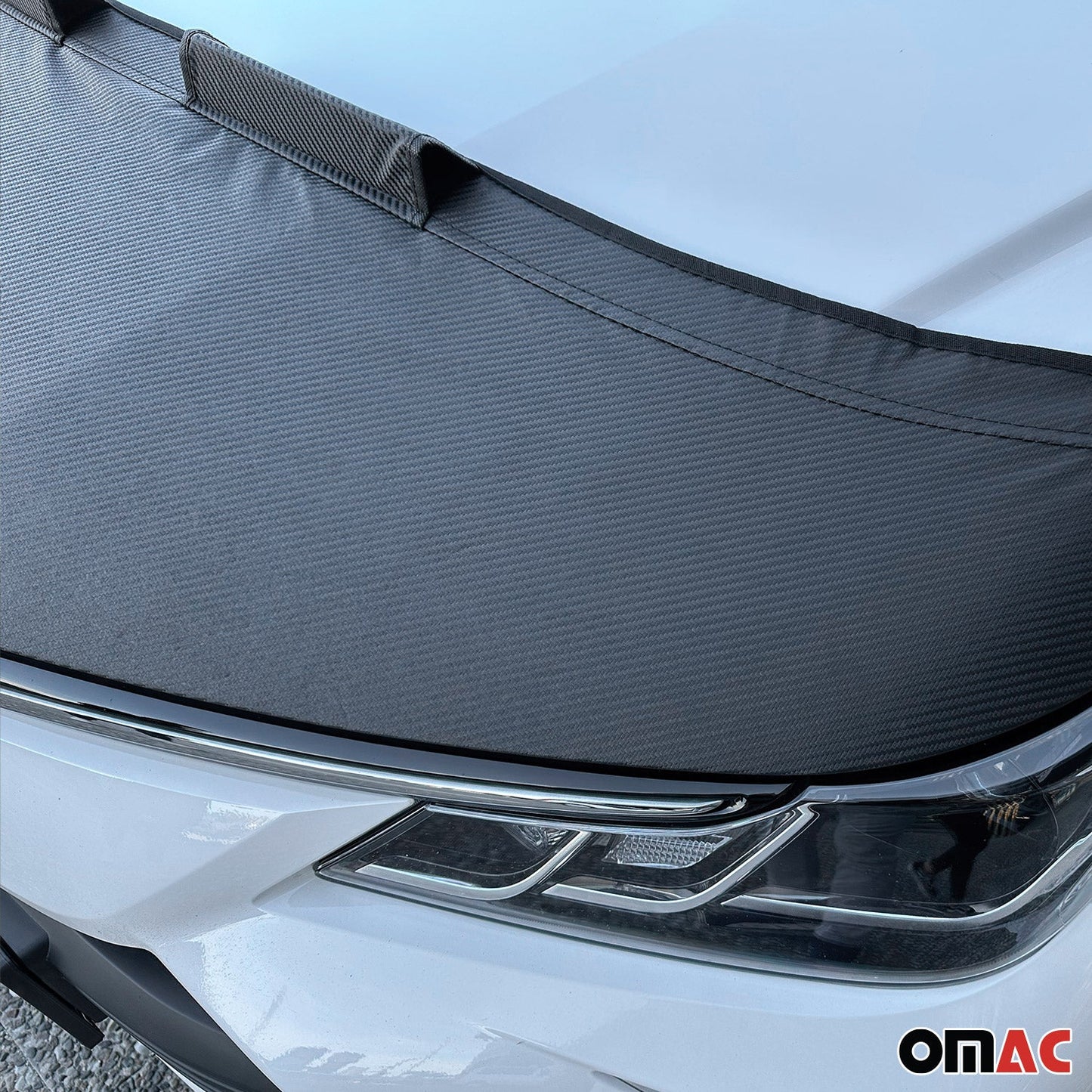 OMAC Car Bonnet Mask Hood Bra for Volkswagen Passat 2015-2019 Carbon Black 7545BSC4