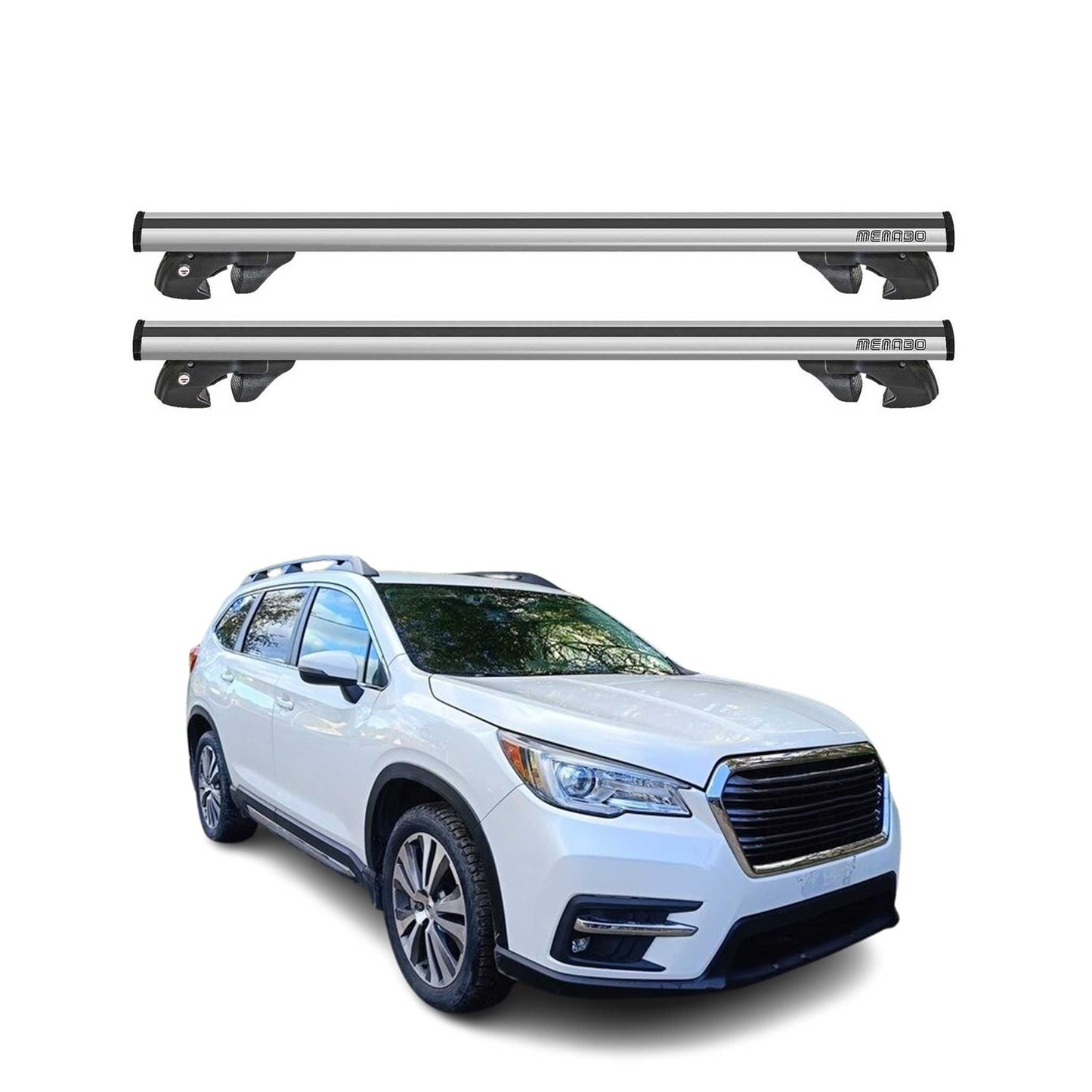 2019-2025 Subaru Ascent Roof Rack Cross Bars Silver