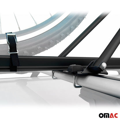 OMAC Bike Rack Carrier Roof Racks Set for Mercedes GLK Class X204 2009-2015 Black Alu U020670