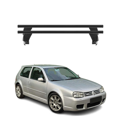 1998-2006 VW Golf Mk4 Hatchback Roof Rack Cross Bars Black