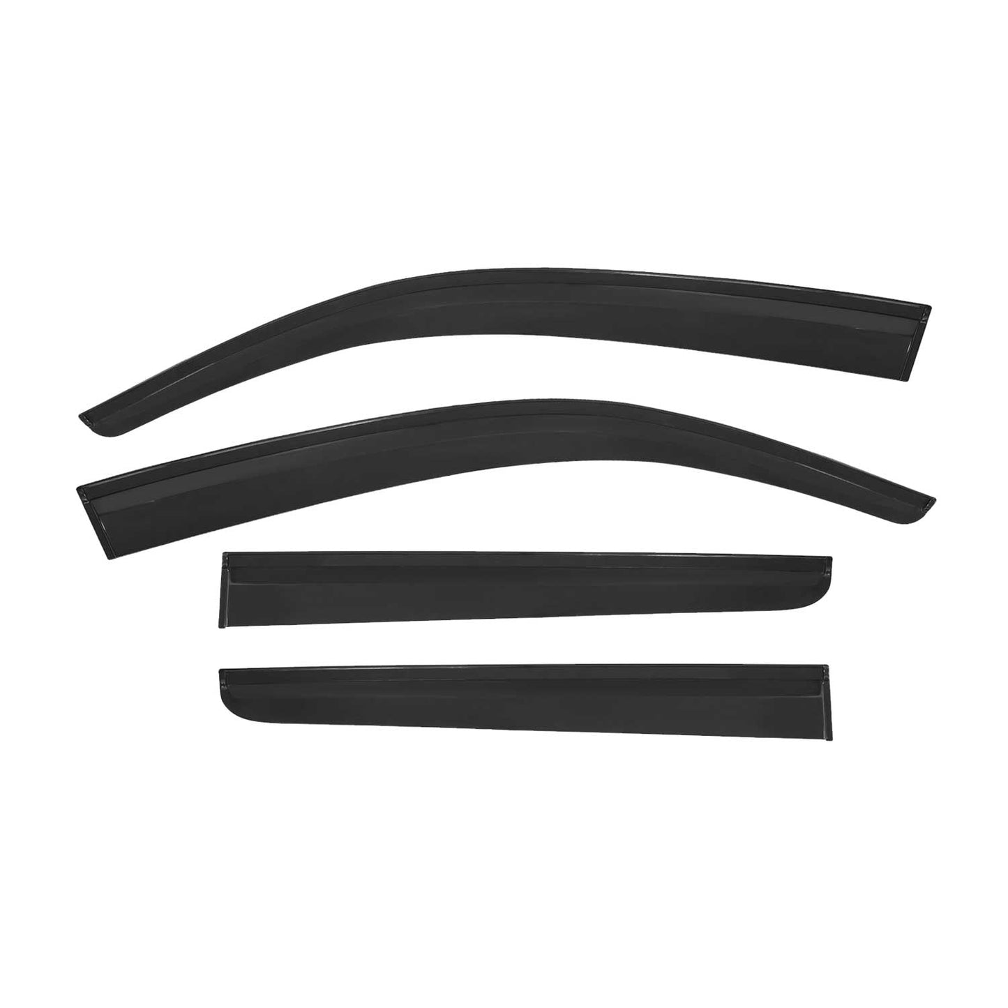 2005-2014 Nissan Frontier Window Visor Vent Rain Deflector 4Pcs Smoke