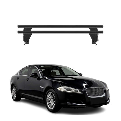 2009-2015 Jaguar XF Roof Rack Cross Bars Black