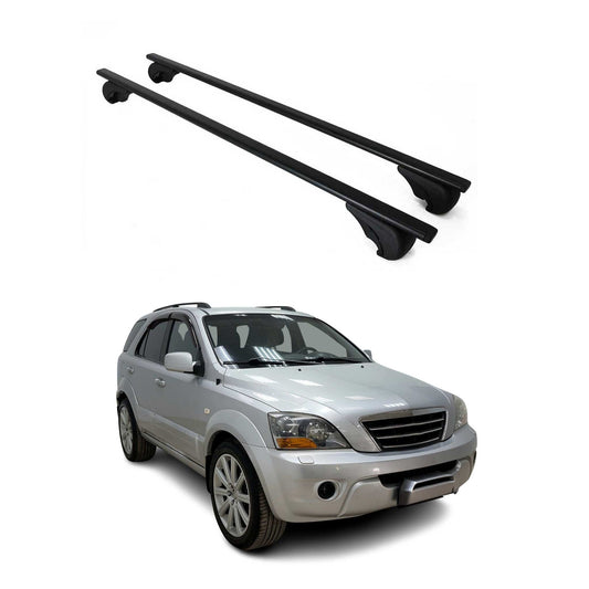 2003-2009 Kia Sorento Roof Rack Cross Bars Black