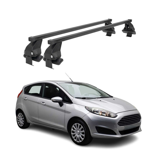 2014-2019 Ford Fiesta Hatchback Roof Rack Cross Bars Black