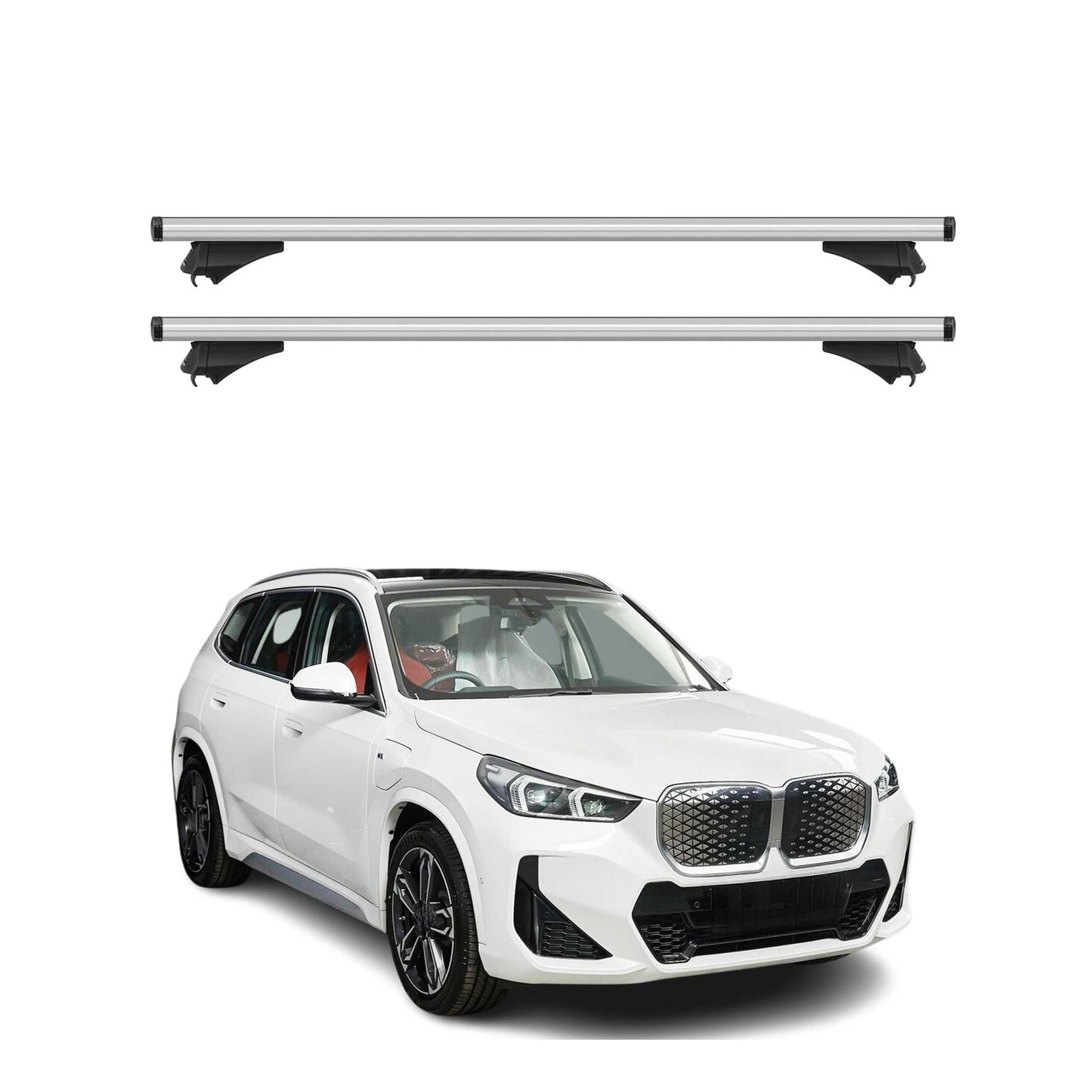 2022-2025 BMW IX1 U11 Roof Rack Cross Bars Silver