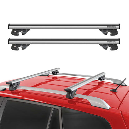 2004-2009 Cadillac SRX Roof Rack Cross Bars Silver