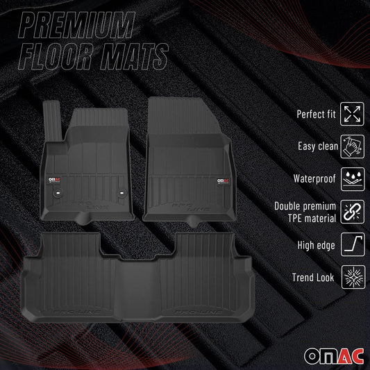 2017-2024 GMC Acadia Premium Floor Mats Liners Full Set All Weather Heavy Duty