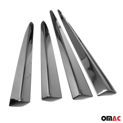 OMAC Side Door Molding Trim Skirt Garnish for Fiat 500X 2016-2023 Steel Dark 4 Pcs 2541131B