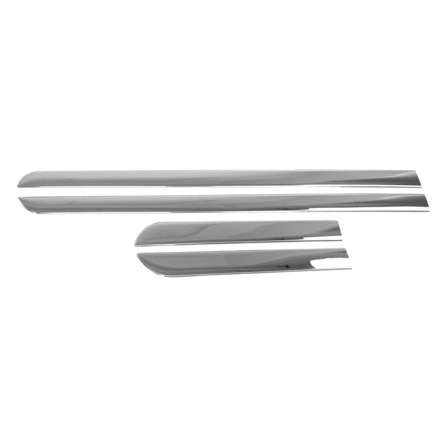 OMAC Side Door Molding Trim Skirt Garnish for Jeep Compass 2011-2016 Steel 4 Pcs 1718131