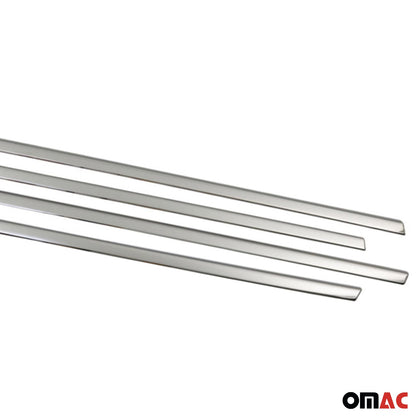 2016-2023 Fiat 500X Window Molding Trim Streamer Stainless Steel Silver 4Pcs
