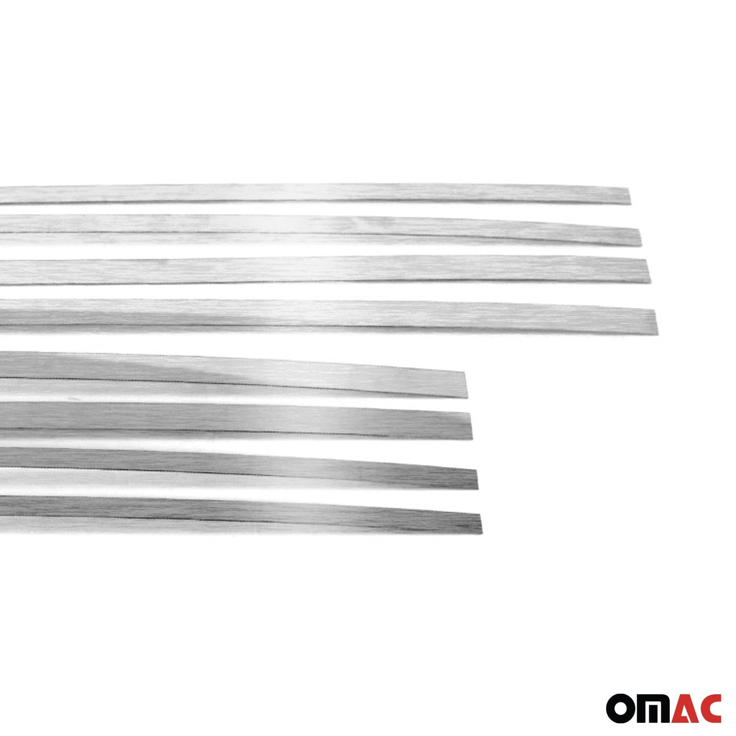 OMAC Fits MB E-Class W124 1986-1995 Brushed Chrome Side Door Sill Cover S.Steel 8 Pcs 4727DT091T